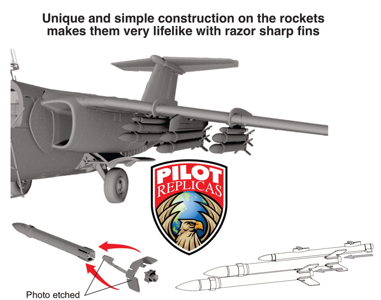 1/48 scale Rocket set for SK60. 483D005
