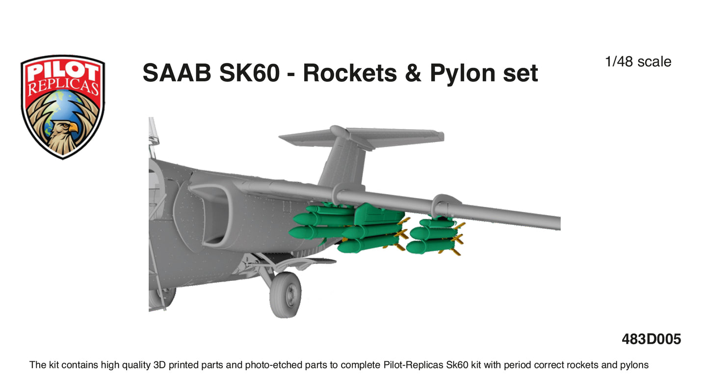 1/48 scale Rocket set for SK60. 483D005