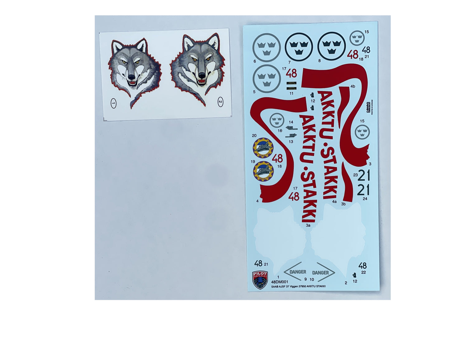 SAAB AJSF 37 Viggen AKKTU STAKKI 48DM001  1/48 scale