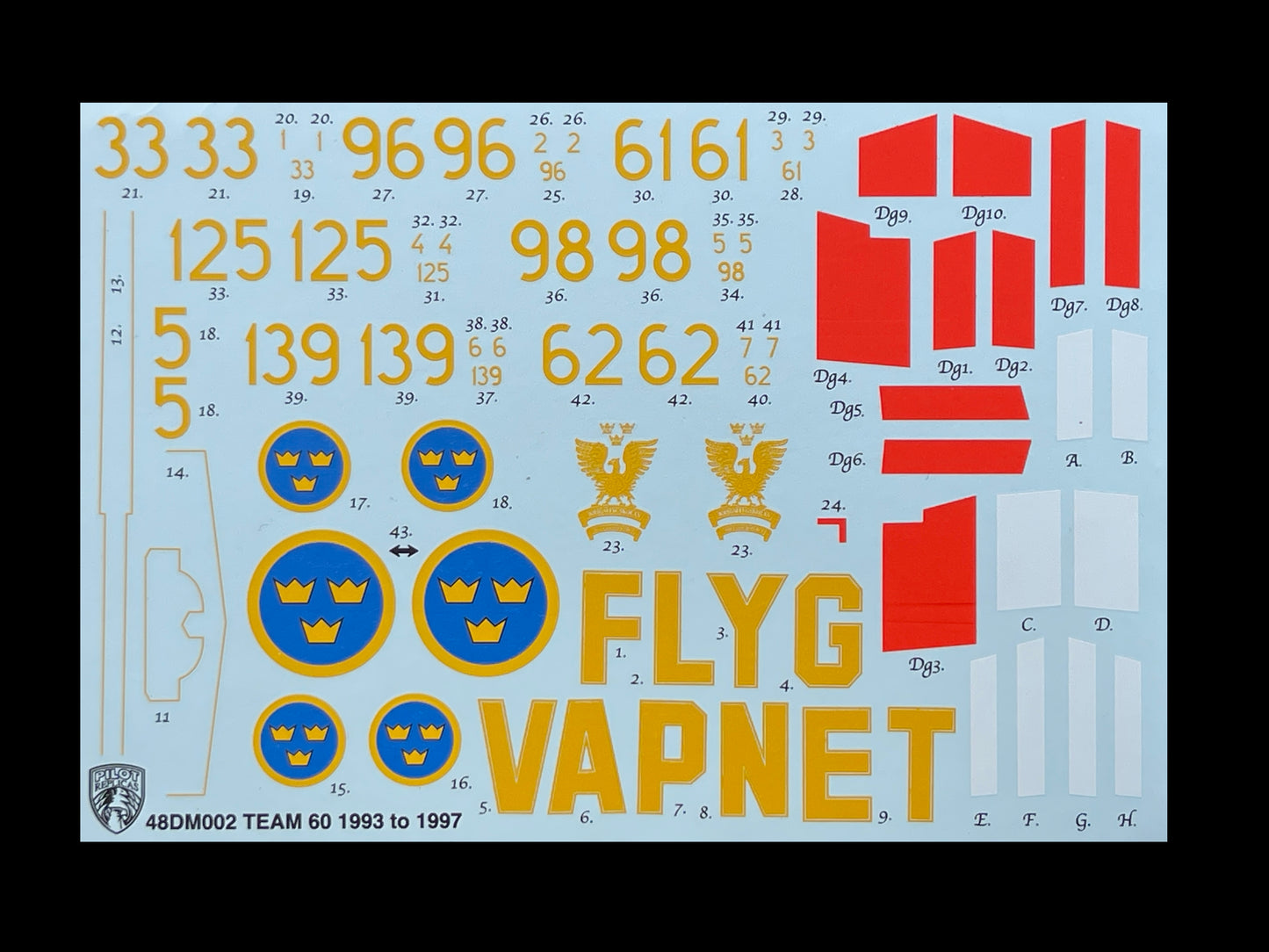 TEAM 60 1993 to 1997 48DM002  1/48 scale